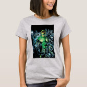 Groene Lantaarn omringd - Kleur T-shirt (Voorkant)