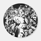 Groene Lantaarn Omringd Magneet (Voorkant)