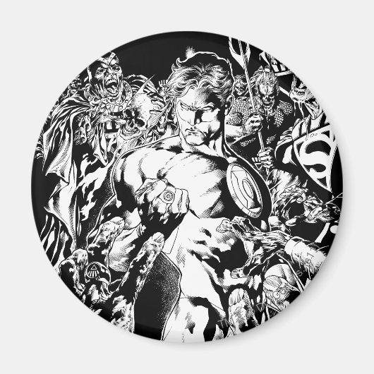 Groene Lantaarn Omringd Magneet (Voorkant)