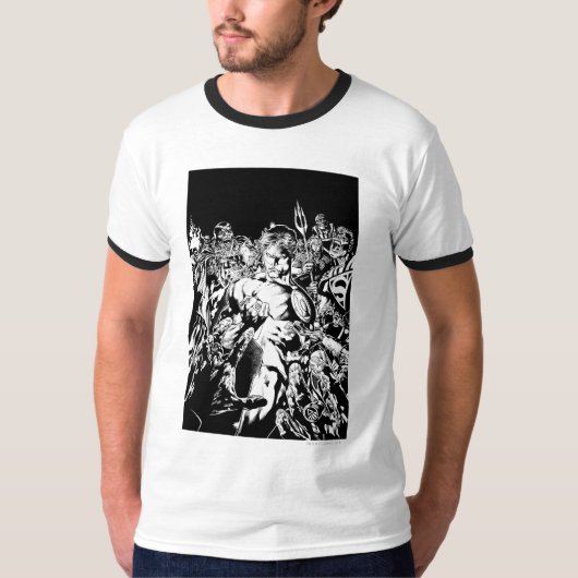Groene Lantaarn Omringd T-shirt (Voorkant)