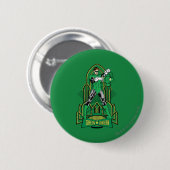 Groene Lantaarn op decoratieve achtergrond Ronde Button 5,7 Cm (Voorkant /achterkant)
