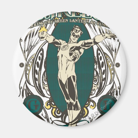 Groene Lantaarn - Poster "Zonder aarde" Magneet (Voorkant)