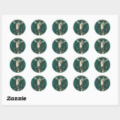 Groene Lantaarn - Poster "Zonder aarde" Ronde Sticker (Vel)