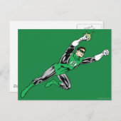 Groene lantaarn rechts briefkaart (Voorkant / Achterkant)