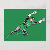 Groene lantaarn rechts briefkaart (Voorkant)