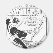 Groene lantaarn - Ritel, zwart en wit Magneet (Voorkant)