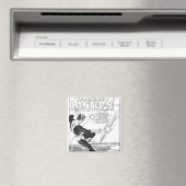 Groene lantaarn - Ritel, zwart en wit Magneet (Insitu (Vaatwasser))