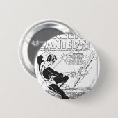 Groene lantaarn - Ritel, zwart en wit Ronde Button 5,7 Cm (Voorkant /achterkant)