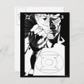 Groene Lantaarn sluit deksel op, zwart en wit Briefkaart (Voorkant / Achterkant)