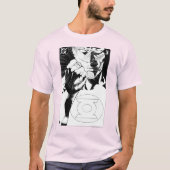 Groene Lantaarn sluit deksel op, zwart en wit T-shirt (Voorkant)