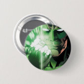 Groene Lantaarn sluiten deksel Ronde Button 5,7 Cm (Voorkant /achterkant)