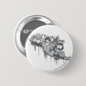 Groene Lantaarn - Twisted Innocence BW Ronde Button 5,7 Cm (Voorkant /achterkant)