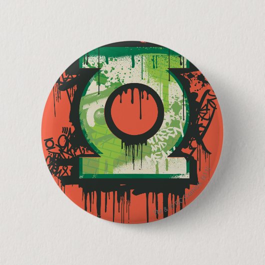 Groene Lantaarn - Twisted Innocence Symbol Ronde Button 5,7 Cm (Voorkant)