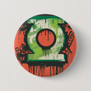 Groene Lantaarn - Twisted Innocence Symbol Ronde Button 5,7 Cm