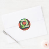 Groene Lantaarn - Twisted Innocence Symbol Ronde Sticker (Envelop)