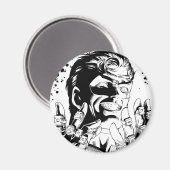 Groene Lantaarn - Vele Ringen, Zwart en Wit Magneet (Voorkant / Achterkant)