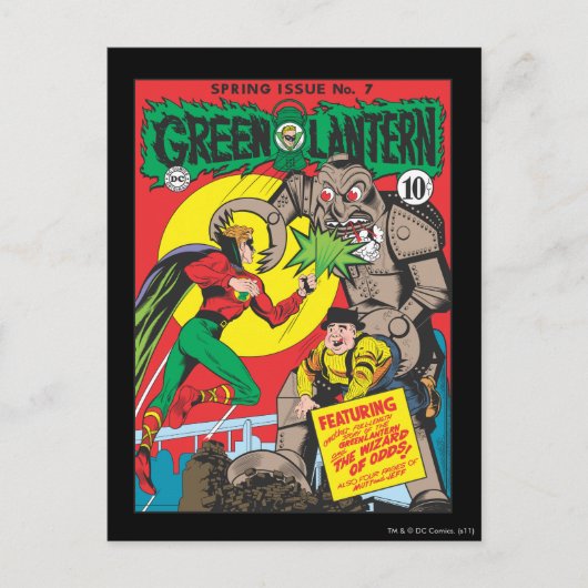 Groene Lantaarn versus de Tovenaar van Odds Briefkaart (Voorkant)