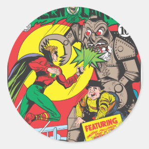 Groene Lantaarn versus de Tovenaar van Odds Ronde Sticker