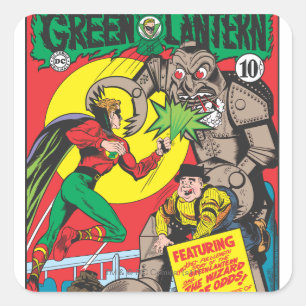 Groene Lantaarn versus de Tovenaar van Odds Vierkante Sticker