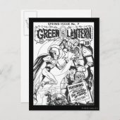 Groene Lantaarn versus de Tovenaar van Odds, Zwart Briefkaart (Voorkant / Achterkant)