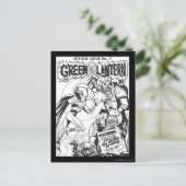 Groene Lantaarn versus de Tovenaar van Odds, Zwart Briefkaart (Staand voorkant)