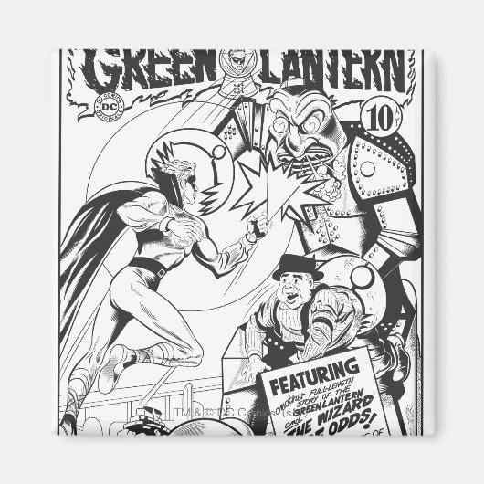 Groene Lantaarn versus de Tovenaar van Odds, Zwart Magneet (Voorkant)