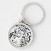 Groene Lantaarn versus de Tovenaar van Odds, Zwart Sleutelhanger (Voorkant)