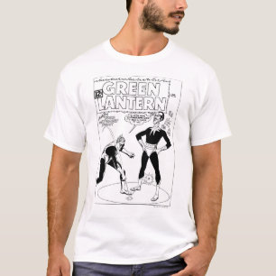 Groene lantaarn verwijdert Ring, Zwart en Wit T-shirt