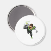 Groene lantaarn - volledig geremd, armslag magneet (Voorkant / Achterkant)