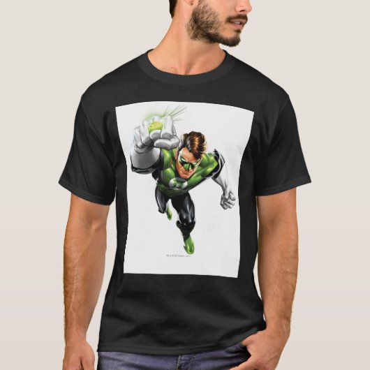 Groene lantaarn - volledig geremd, armslag t-shirt (Voorkant)