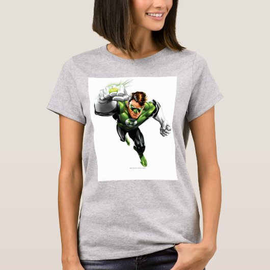 Groene lantaarn - volledig geremd, armslag t-shirt (Voorkant)