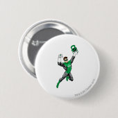 Groene Lantaarn - Volledig geremd, met lantaarn Ronde Button 5,7 Cm (Voorkant /achterkant)