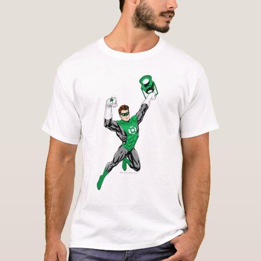 Groene Lantaarn - Volledig geremd, met lantaarn T-shirt (Voorkant)