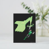 Groene lantaarn - volledig geremd, met machine briefkaart (Staand voorkant)