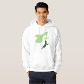 Groene lantaarn - volledig geremd, met machine hoodie (Voorkant volledig)