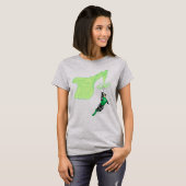 Groene lantaarn - volledig geremd, met machine t-shirt (Voorkant volledig)