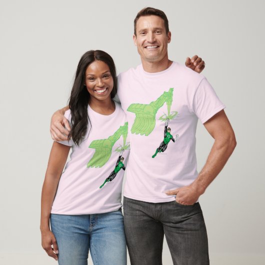Groene lantaarn - volledig geremd, met machine t-shirt (Unisex)