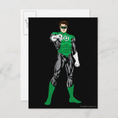 Groene lantaarn - volledig geremd, vast briefkaart (Voorkant / Achterkant)