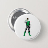 Groene lantaarn - volledig geremd, vast ronde button 5,7 cm (Voorkant /achterkant)