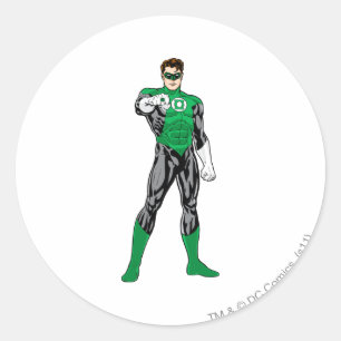 Groene lantaarn - volledig geremd, vast ronde sticker