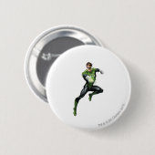 Groene lantaarn - volledig gesmolten, gepompt ronde button 5,7 cm (Voorkant /achterkant)