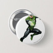 Groene lantaarn - volledig gesmolten, gepompt ronde button 5,7 cm (Voorkant /achterkant)