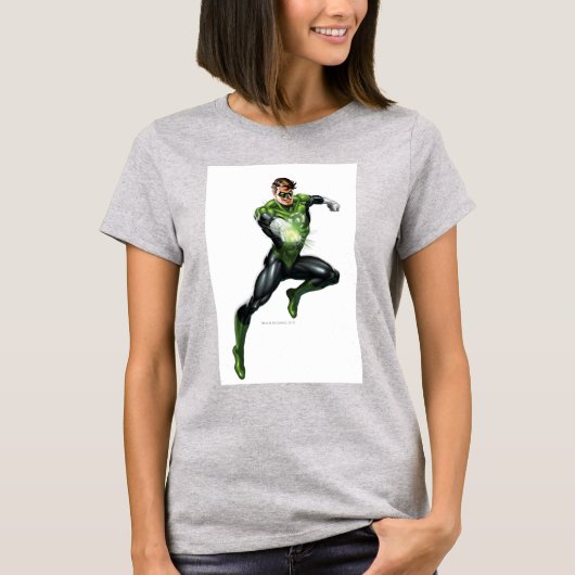 Groene lantaarn - volledig gesmolten, gepompt t-shirt (Voorkant)