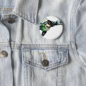 Groene lantaarn - volledig vernieuwd, recht vliege ronde button 5,7 cm (In situ)