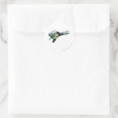 Groene lantaarn - volledig vernieuwd, recht vliege ronde sticker (Tas)