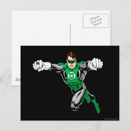 Groene Lantaarn - Vooruitblikkend Briefkaart (Voorkant / Achterkant)