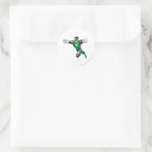 Groene Lantaarn - Vooruitblikkend Ronde Sticker (Tas)