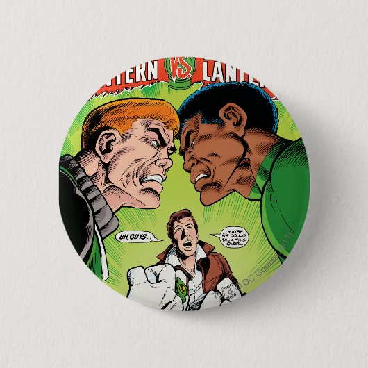 Groene Lantaarn vs Groene Lantaarn Ronde Button 5,7 Cm (Voorkant)