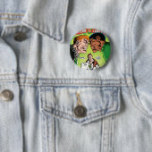 Groene Lantaarn vs Groene Lantaarn Ronde Button 5,7 Cm (In situ)