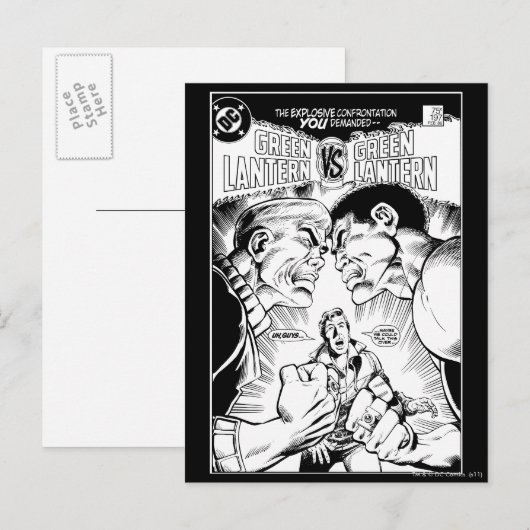 Groene Lantaarn vs Groene Lantaarn, Zwart en Wit Briefkaart (Voorkant / Achterkant)